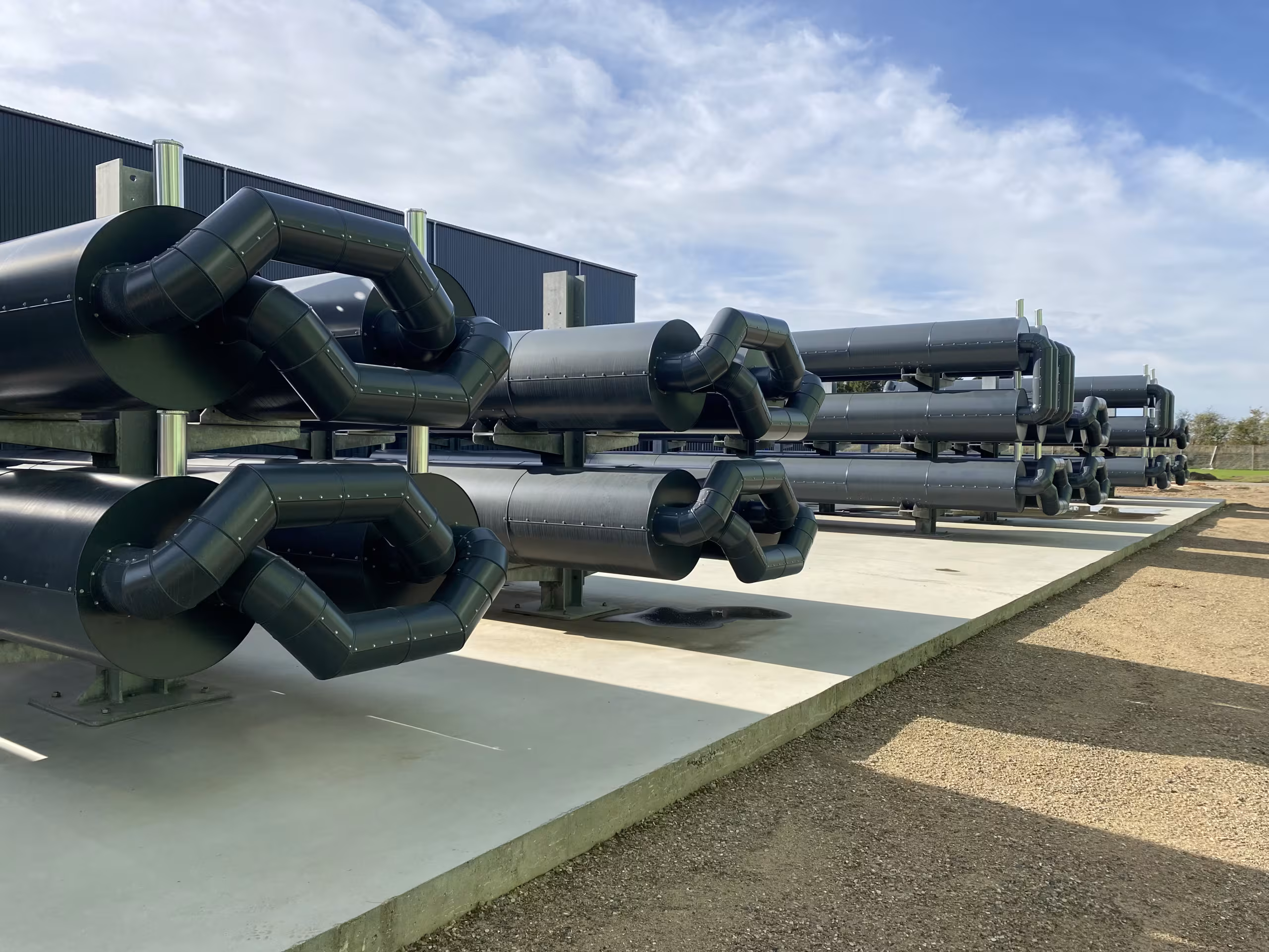 Elastomer-gedämmte Rohrleitungen als Frostschutz an der Biogasanlage Apenrade