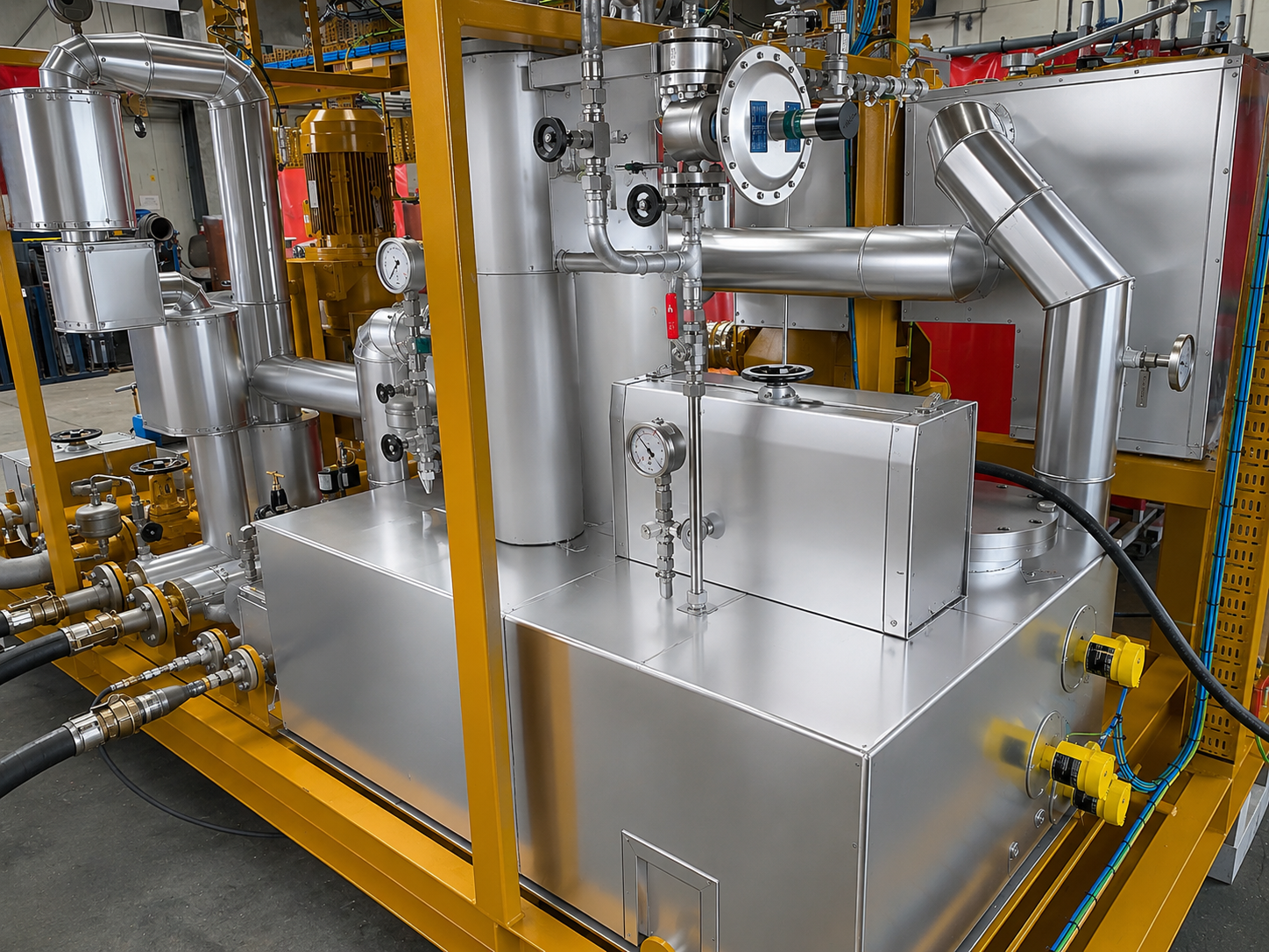 Precisely fitted module insulation for hydrogen modules and industrial installations.