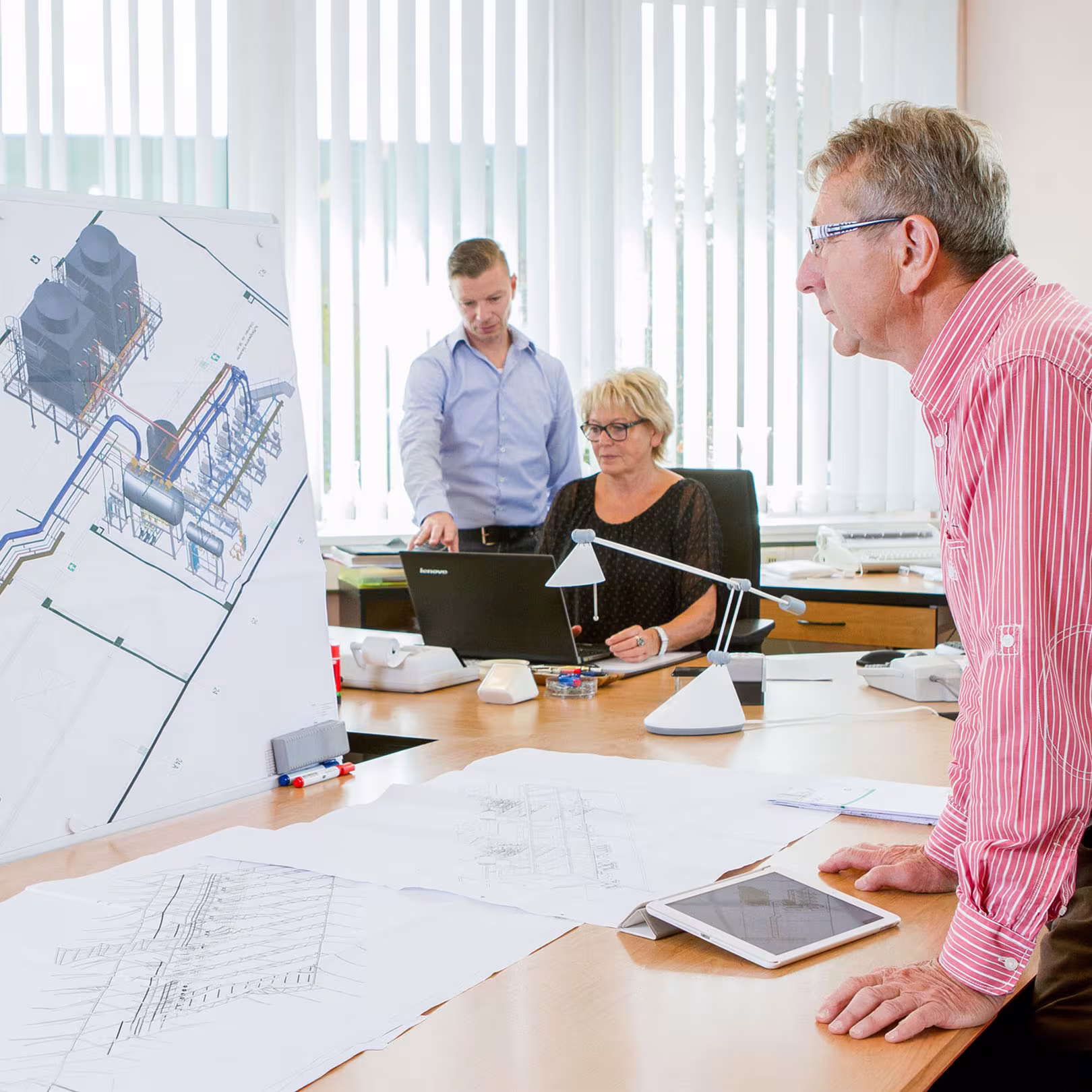 Project planning for technical insulation in the IVS workshop in Malchin, Mecklenburg-Western Pomerania
